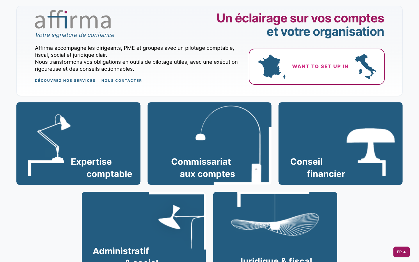Affirma website redesign - image 1